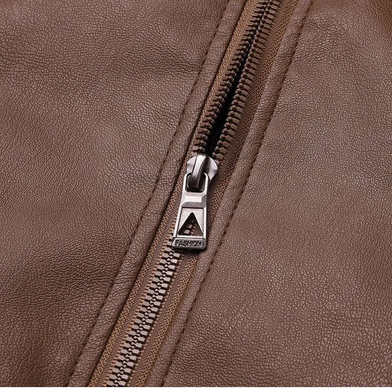 Men's Autumn/Winter 25 Vintage Warm Biker Jacket Textured Lining Outdoor Street Casual Coat Motorcycle jacket