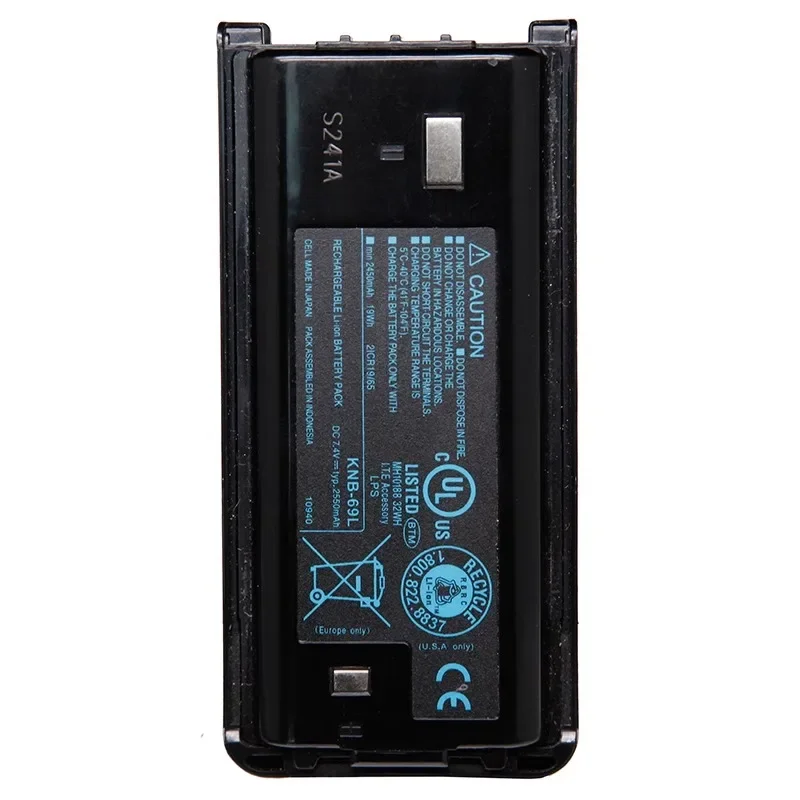 Knb69l 2550mah li-ion akku KNB-69L für TK-2200 tk2306 tk2202 tk3200 TK-D240 d340 3207d NX-340TK-3307 2207 walkie talkie