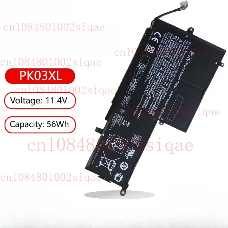 

Новый аккумулятор для ноутбука PK03XL для HP Spectre X360 13-4101NS,4057NA,4125NR,4158NG,4112NF,4132TU,4090NZ,TPN-Q157, 788237 -2C2 789116-