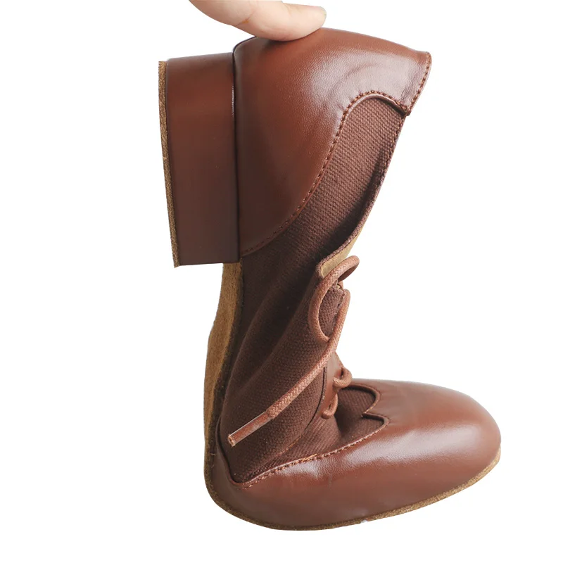 Venus Lure-zapatos de salón latinos para hombre, calzado personalizado de cuero tostado y nobuk, tacón cubano de 1,6 pulgadas