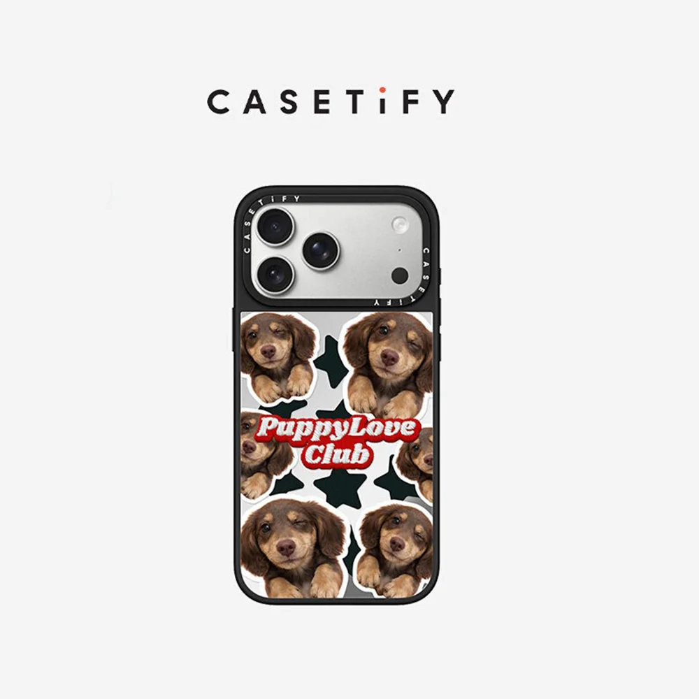 

CASETiFY Pet Series Sweet-eyed Dachshund Mirror Phone Case Compatible with iPhone 13 14 15 16 17 Pro Max Air Plus
