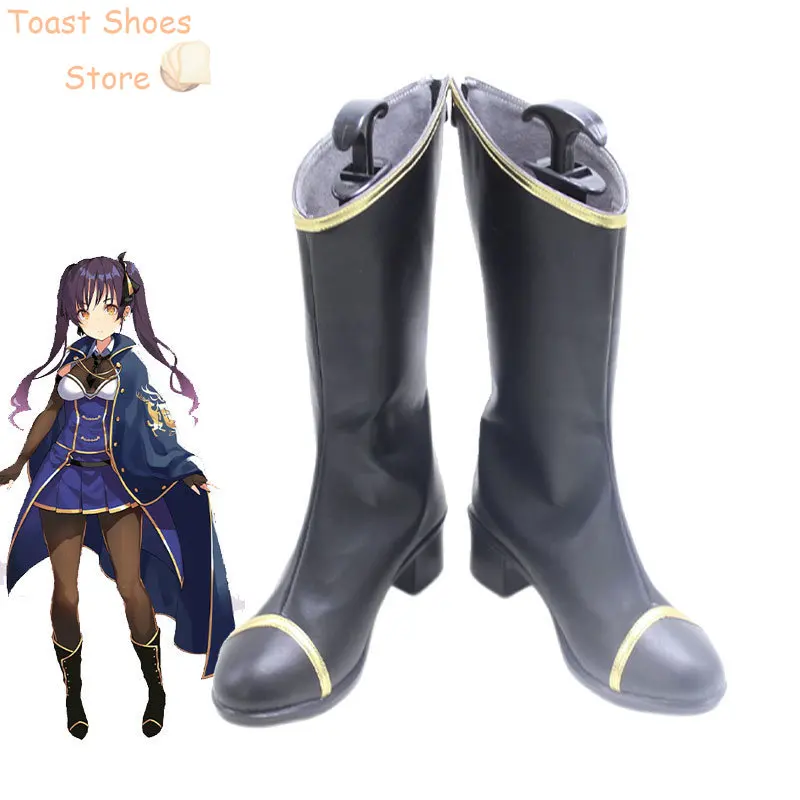 Anime Assault Lily BOUQUET Freak Slayer Haru scarpe Cosplay stivali di carnevale di Halloween scarpe PU puntelli Cosplay Costume Prop