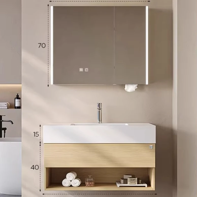 

Узкие тумбы для ванной комнаты, туалетные столики, раковины, ретро-мебель из дерева, Armario De Baño MH40YSG