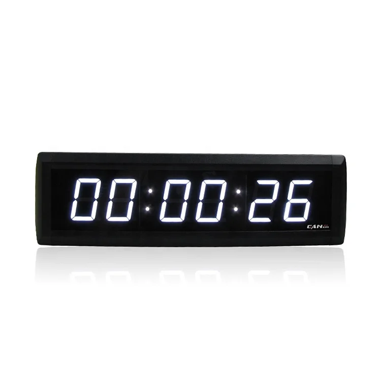 1.8'' 6 Digits White Color Wireless Wifi Indoor Led Digital Clock Countdown Clock 99:59:59 Led Wall Timer