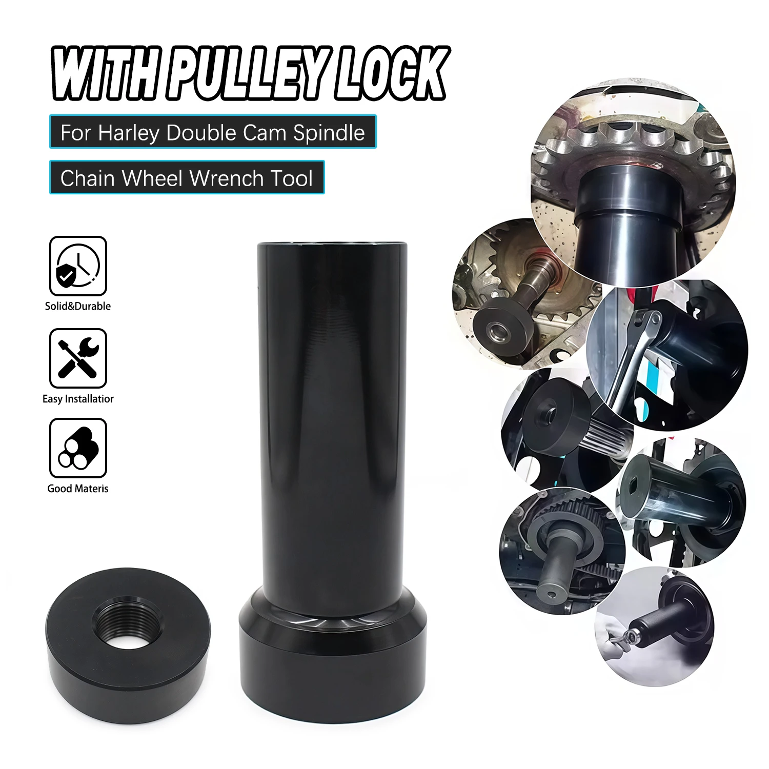 

Accessories Moto For Harley Davidson Electra Glide Forty Heritage Softail Mainshaft Sprocket Wrench Tool Pulley Lock 2 1/4" Nut