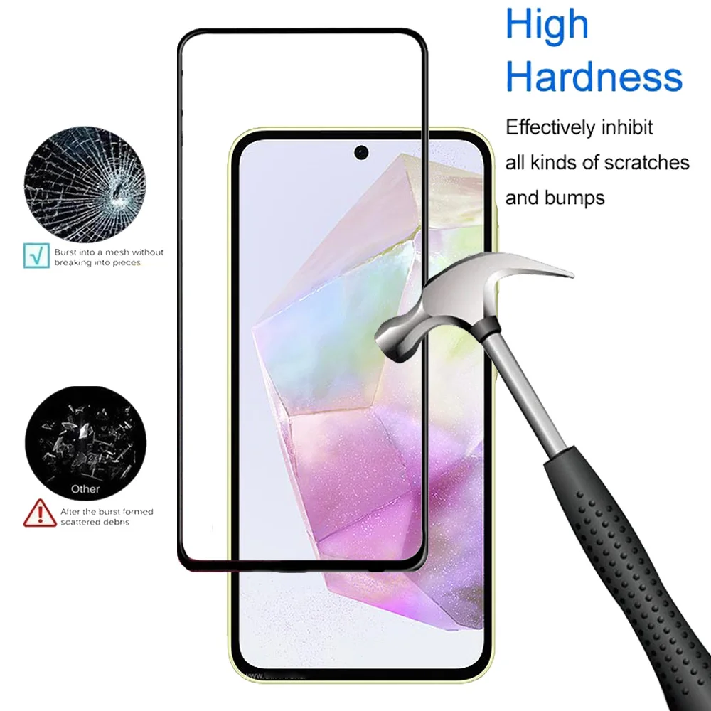 HD Protective Glass For Samsung Galaxy A55 A54 A53 A15 A25 A35 5G Screen Protectors Samsung S24 Ultra Tempered Glass & Camera Lens Film S 24 Plus