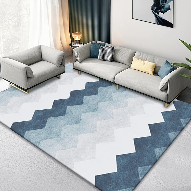 Alfombra nórdica antideslizante para sala de estar, tapete de área grande para mesa de centro de ocio, decoración de habitación, dormitorio,