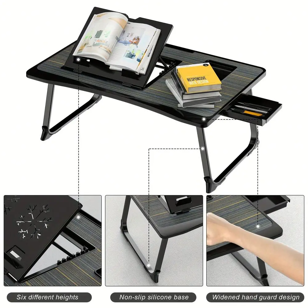 

Bed Or Sofa, Laptop Desk, Lap Desk, Woking Bed Desk, Home Office Desk, Breakfast Tray, Desk With Cup Holder, Watching Movies In