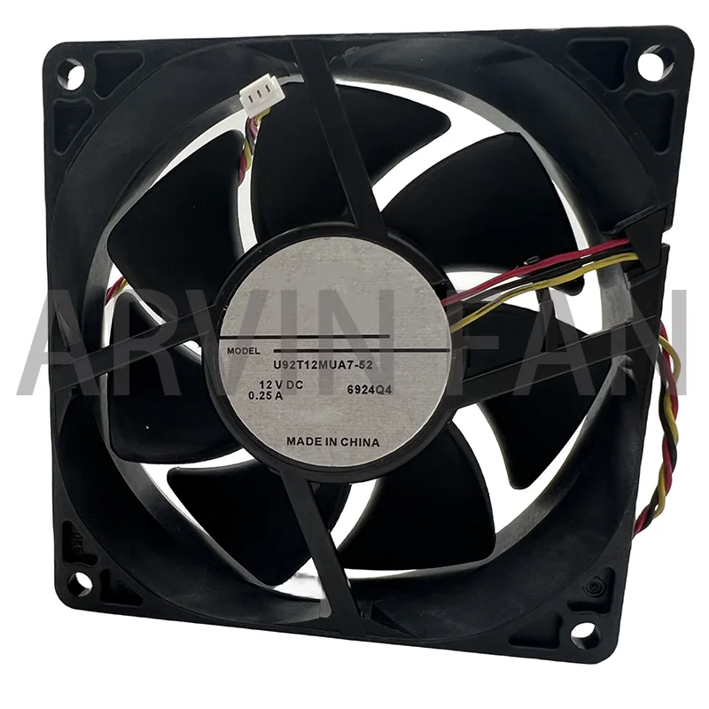 U92T12MUA7-52 originale neuve 9cm 92x92x25mm 9025 12V 0.25A réparation et remplacement budgétaire intégré ventilateur de refroidissement