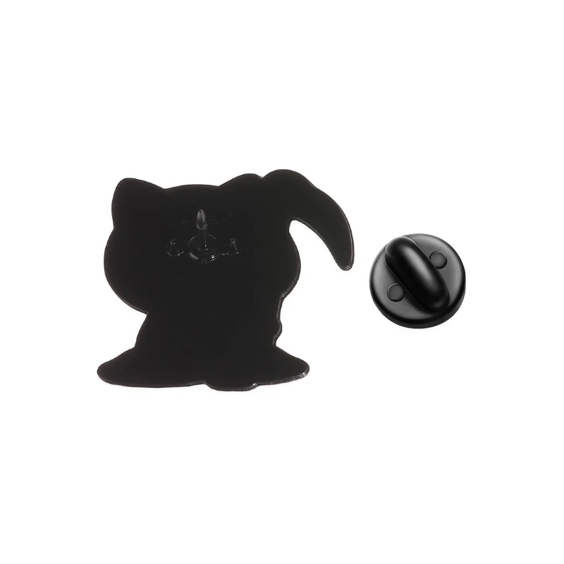Spooky Cute Reaper Cat & Ghost Cat Badge Enamel Pin Goth Halloween Scythe Skull Cat Brooch Bag Lapel Badge Fashion Jewelry Gifts