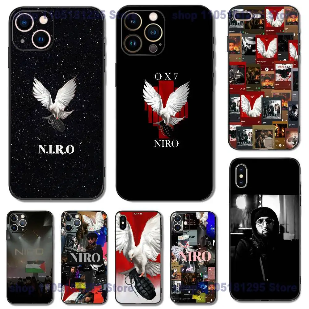 

Phone Case For iPhone 17,16,15,14,13,12,11,XR,Pro,XS,Max,XR,Plus,Mini HOT N-NIRO OX7 Soft Silicone Black Shockproof