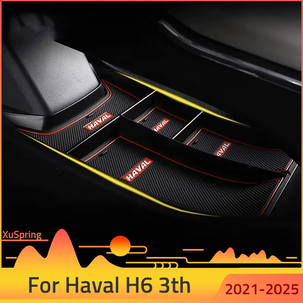 

Для консоли Haval H6 2021 2022 2023, центральный подлокотник для хранения в автомобиле, центральный контейнер для перчаток, органайзер, аксессуары