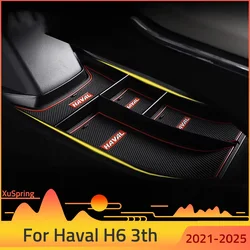 For Haval H6 2021-2025 Console Car Armrest Central Storage Box Center Container Glove Organizer Case Accessories