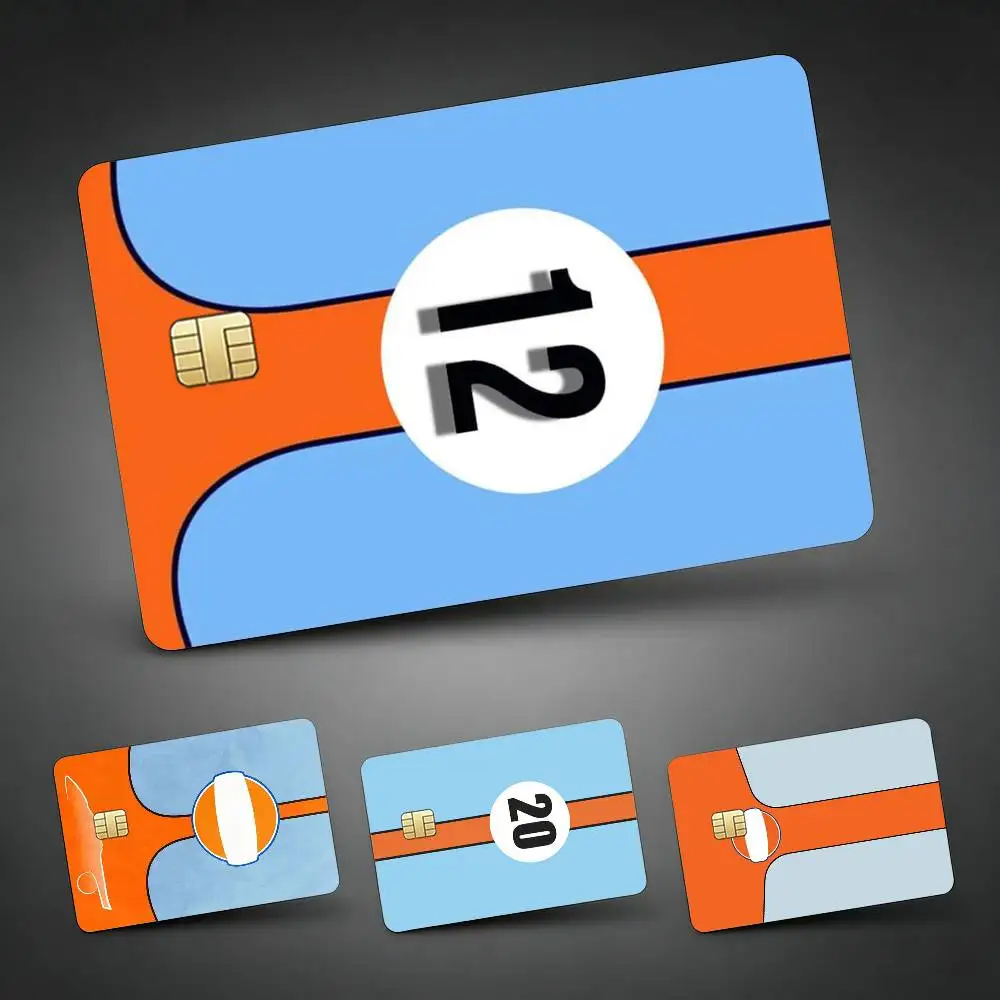 

Star Ra-cing Car Credit Card Skin Stickers For VISA Bank Bus Metro Access Card Protective Film Cover Sticker