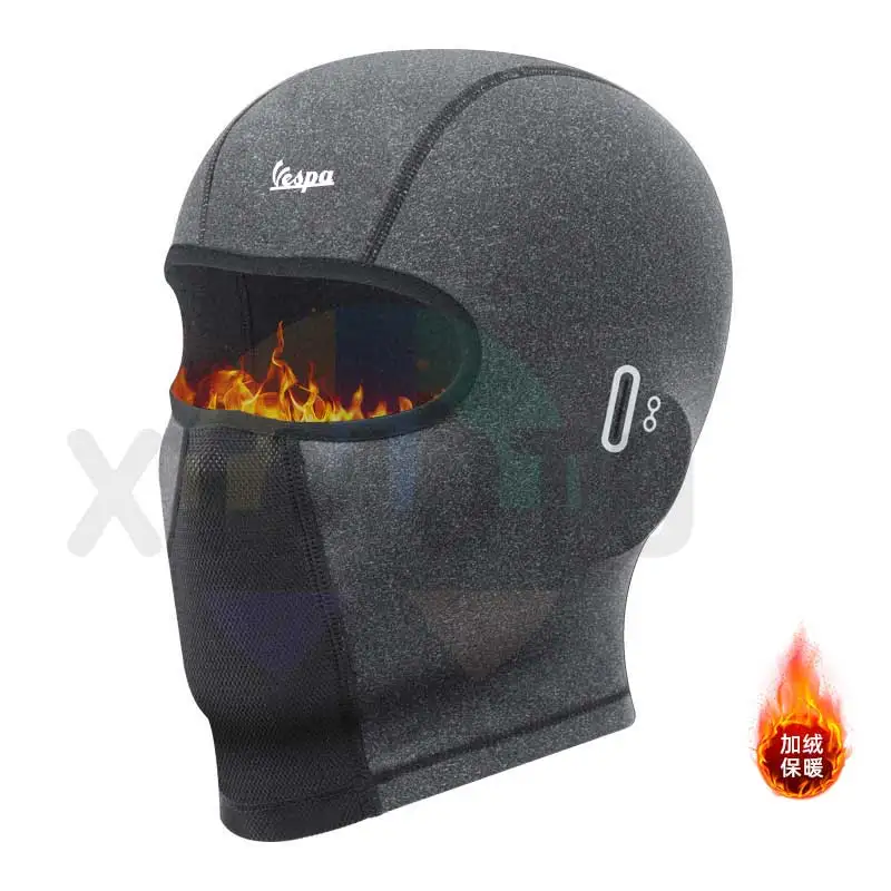 Topi hangat Balaclava sepeda motor, topi musim dingin termal masker wajah penuh hangat untuk vespa