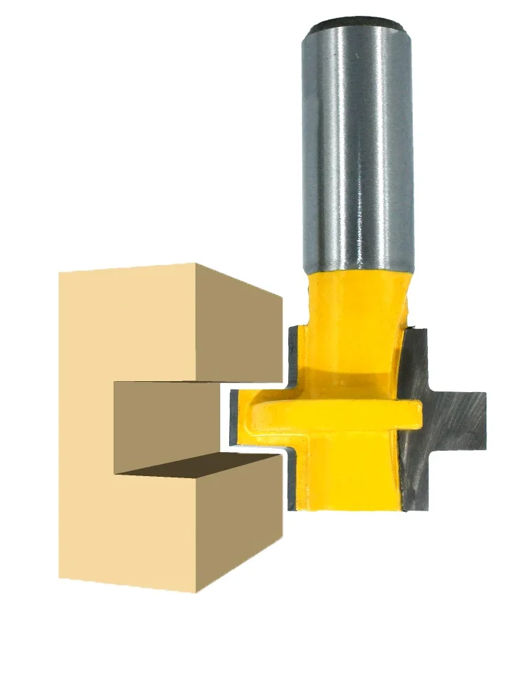 AURWOF 12.7mm & 12mm Shank Finger Joint Router Bit Square Tooth Tenon Milling Cutter Woodworking Tool For Cabinet Door Making