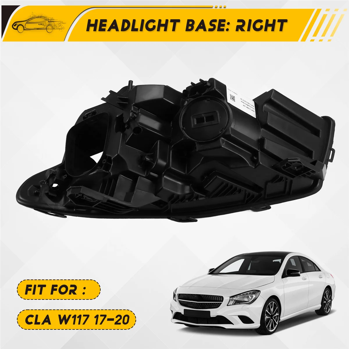 คุณภาพที่เหนือกว่าฐานไฟหน้าสําหรับMercedes-Benz CLA W117 2017-2020 ไฟหน้าHouseด้านหลังฐานขวาแยบยล