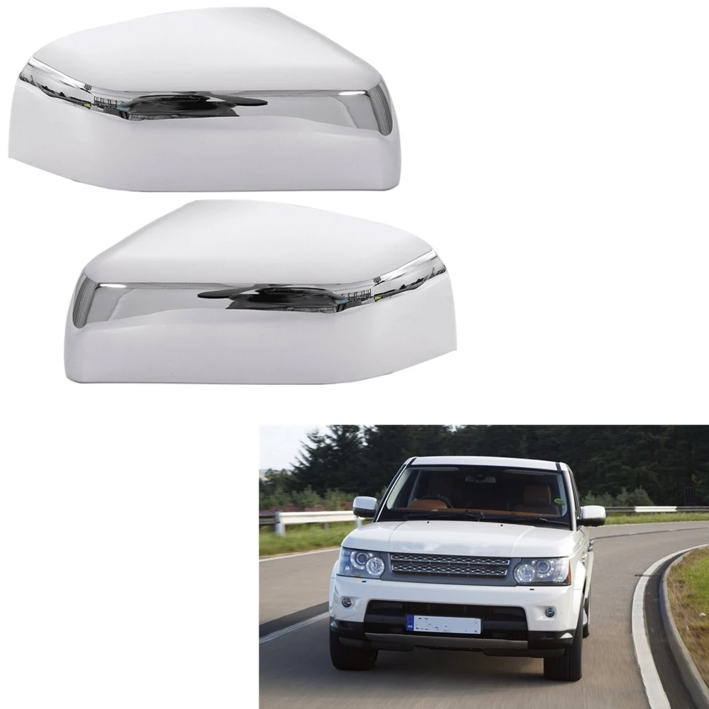 

For Land Rover Range Rover Sport/LR2 Freelander 2 /LR4 Discovery 4 2010-2016 Rear View Mirror Cover Exterior Chrome Caps Add On