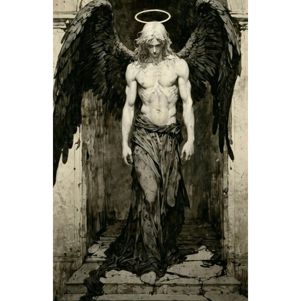 Puzzles de 500/1000/1200/2000 pièces, thème Portrait d'Ange Sauveur, pour activités familiales, décoration de chambre, salle de jeux et maison, ou comme cadeau