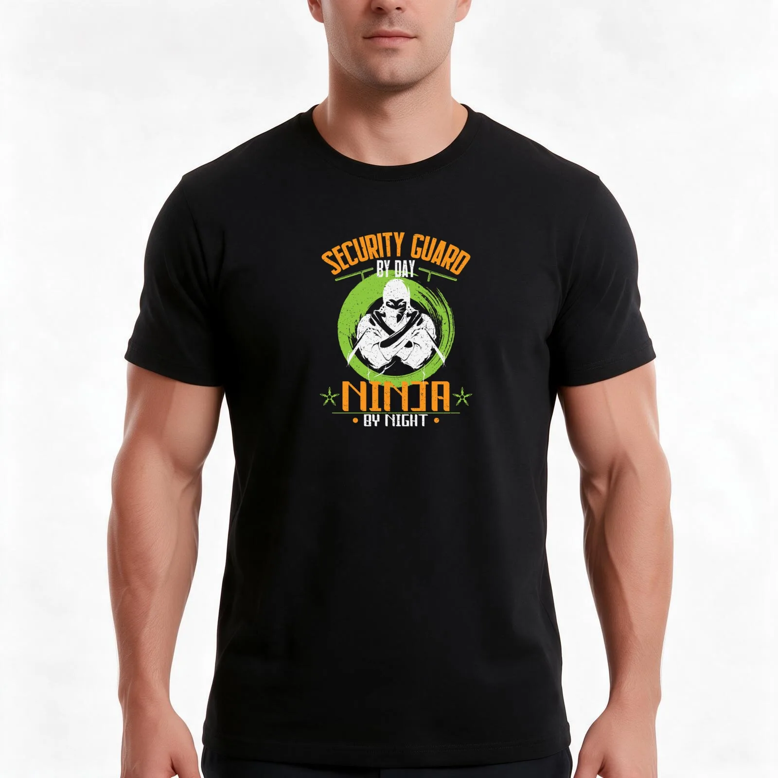 Security guard / security / security T-Shirt, Summer Casual Cotton Tee, Oversized Streetwear Tops, Vintage Graphic Print