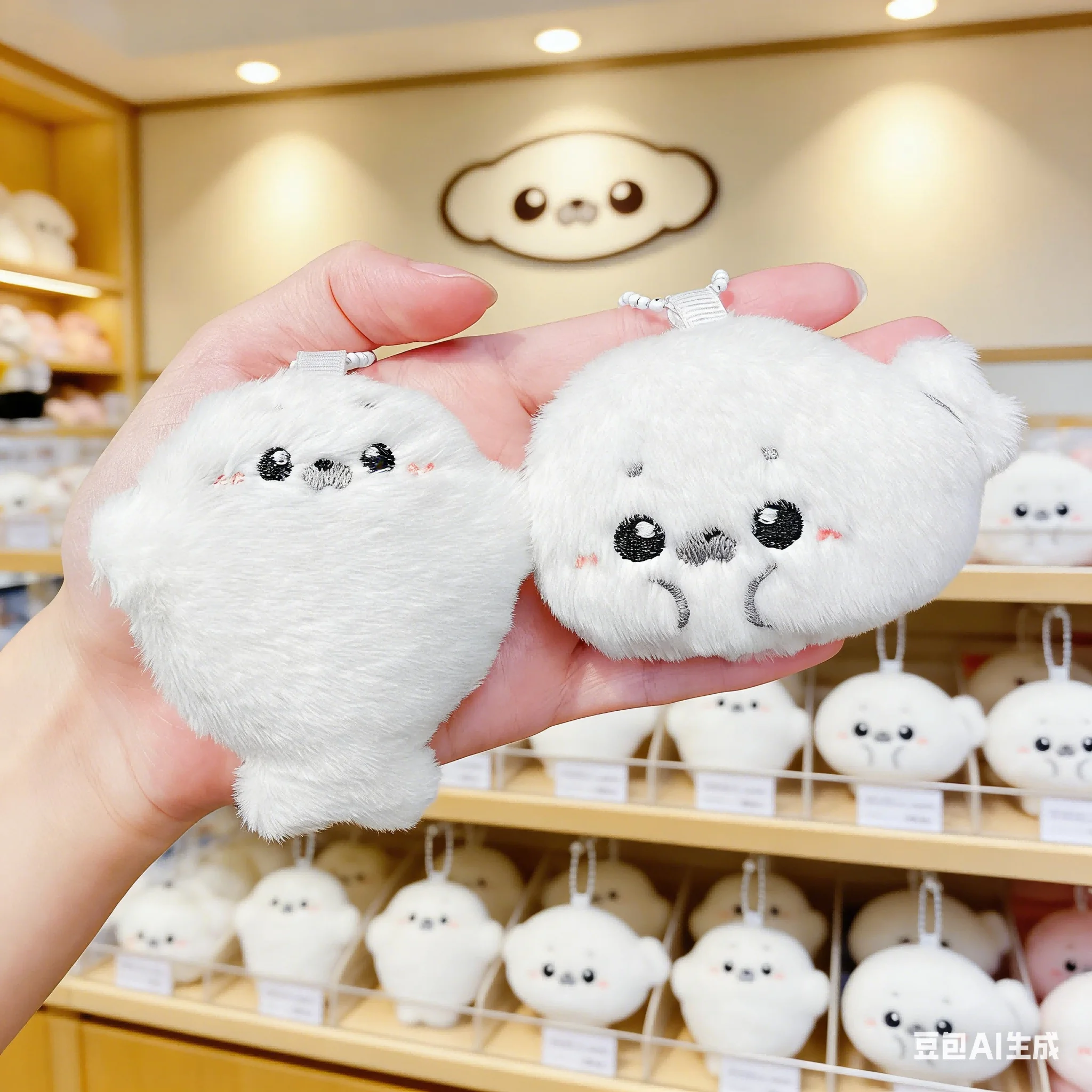 

Мягкая плюшевая игрушка-брелок в виде тюленя - милый брелок-подвеска для сумки, украшение, подарок для друзей и декор для рюкзака