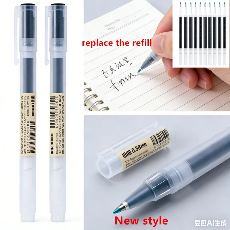 

New style MUJIs Gel Pen 0.38/0.5mm Ink Japan Color Pen Office School Ballpoint Pen Japanese Kawaii Stationery With refills