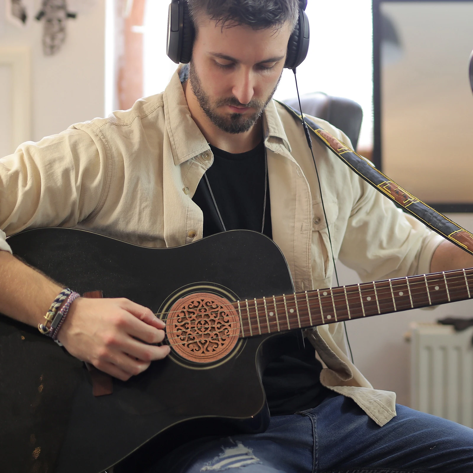 

Sound Hole Guitar Acoustic Cover Sounds Accessories Feedback Buster for Resonator