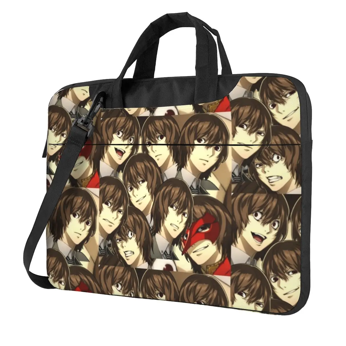 Many Faces Of Goro Akechi Laptop Bag Protective Case Computer Bag 13 14 15.6 Inch Crossbody Notebook Pouch For Macbook Pro Air