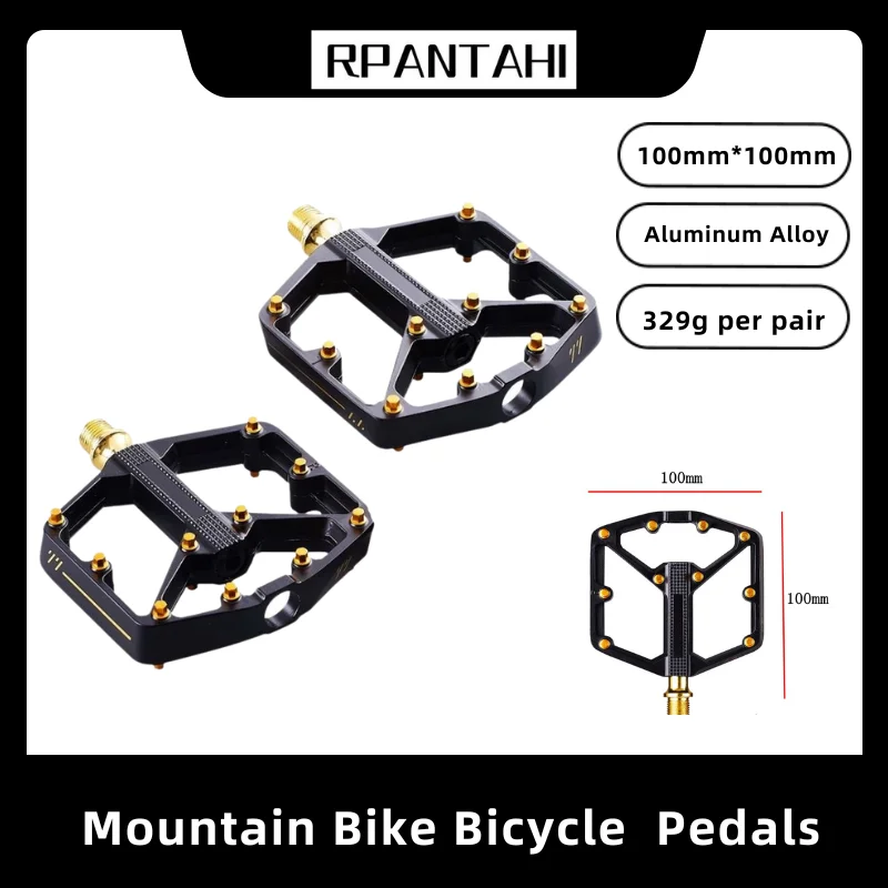 

RPANTAHI MTB Mountain Bike BMX Bicycle Pedals 3 Bearing Ultralight Compatible Adjustable Aluminum Alloy Cycling Parts