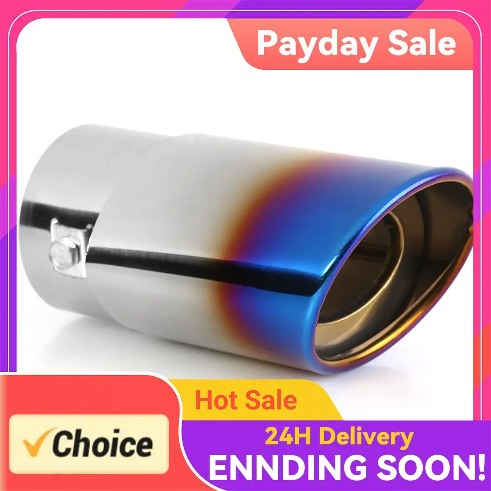 Multi-functional Burnt Color Stainless Steel Car Exhaust Tip Practical  Muffler Straight Tail Pipe Silencer