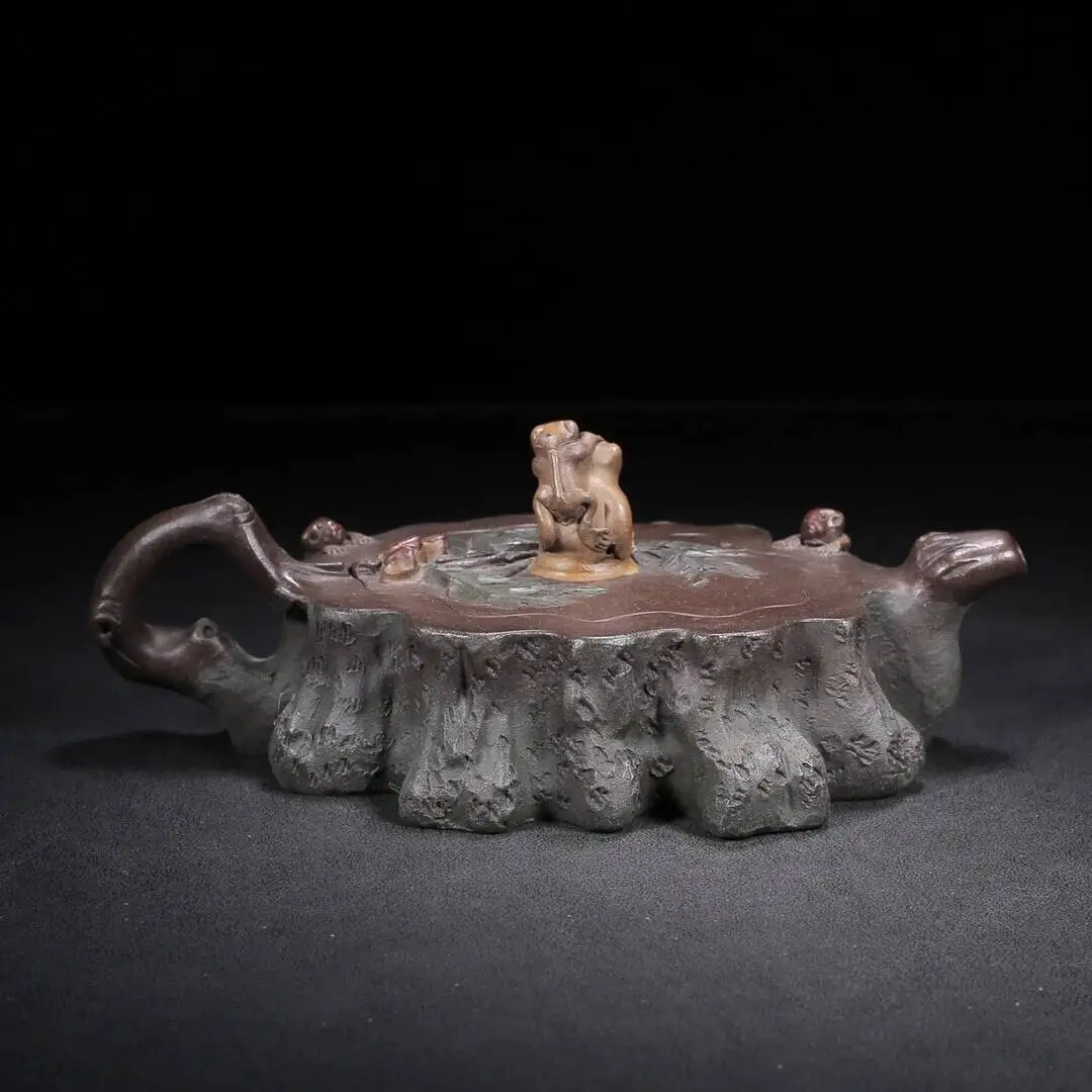 Chinese Yixing Zisha Clay Handmade Exquisite Teapot Five Generations Beauty Tea Pot 300cc