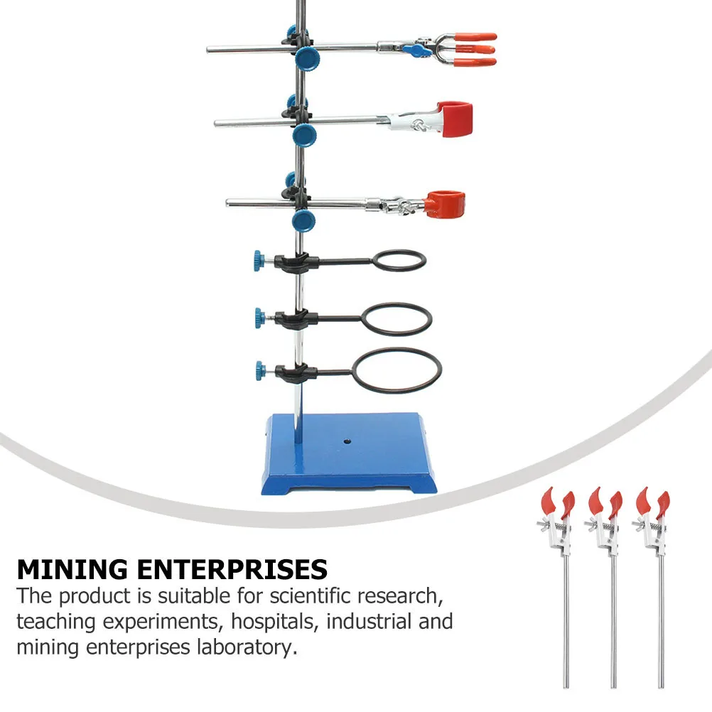 

3Pcs Triangle Flask Clips Durable Beaker Clamps High Hardness Long Time Use Titration Table Accessories Labs Clamps