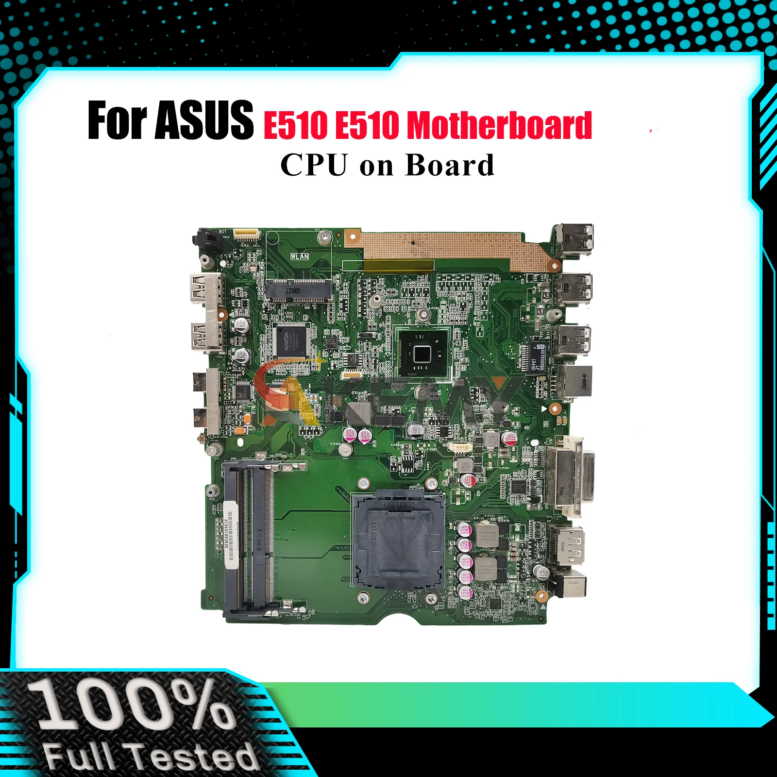 

E510 Laptop Motherboard For ASUS EeeBook E510 E510 Notebook Mainboard With CPU 100% tests OK fast shipping High quality