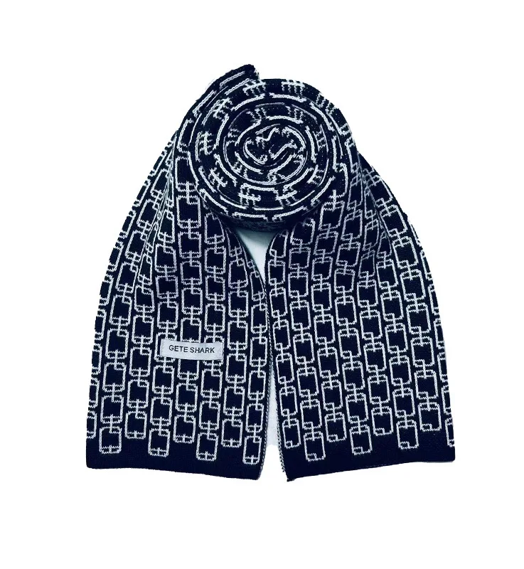 

2025 хит продаж, модный мужской кашемировый шарф, зимние теплые шарфы, шали, повседневный деловой длинный вязаный зимний теплый шарф