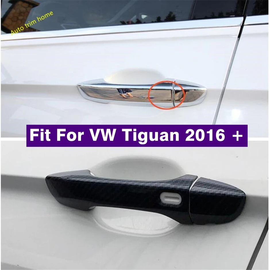 

Side Door Decoration Pull Doorknob Handle Protection Frame Cover Trim Fit For VW Tiguan 2016 - 2022 Car Accessories