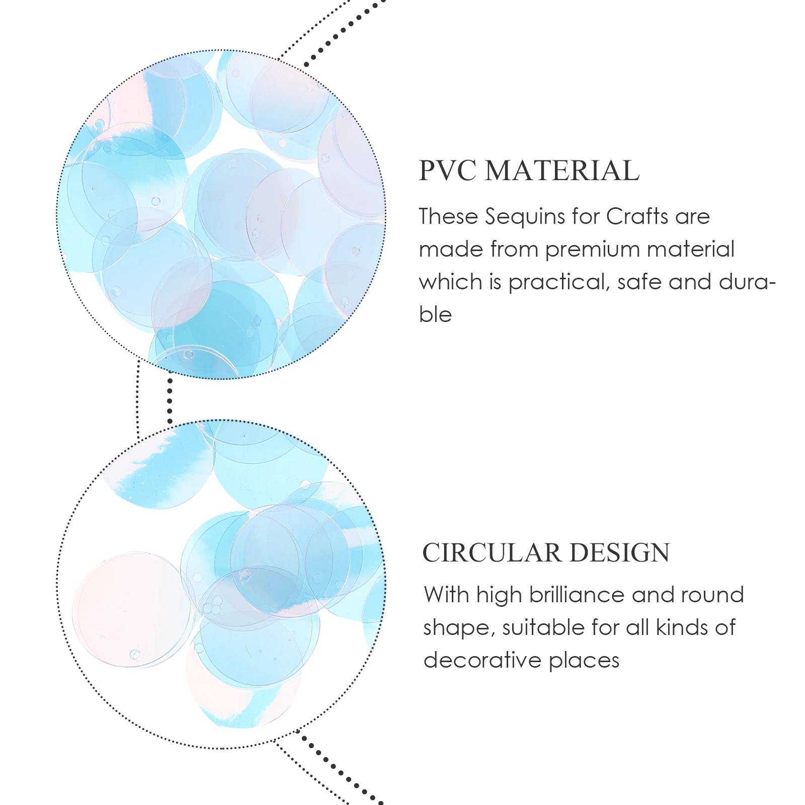 

Durable Reusable Sequins for Crafts 10 Bags Round Colorful DIY Sewing Decoration Shoes Bag Clothing Sequins for Crafts