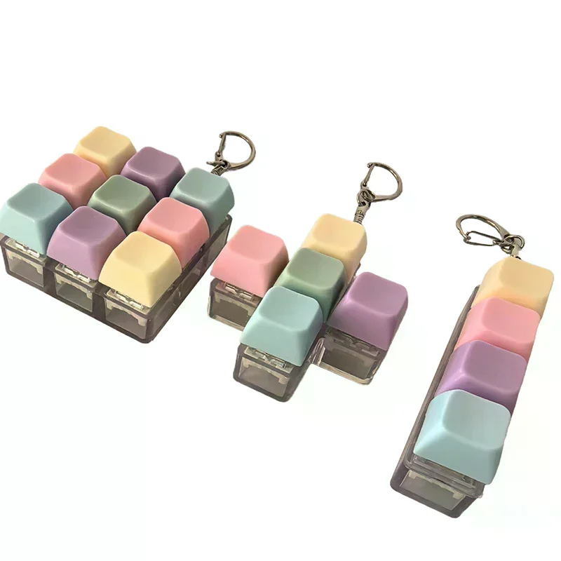 1 4 5 9 Keys Mechanical Keyboard Axis Tester Button Keycap Keychain Keyboard Keychain Toy Finger Keyboard Caps