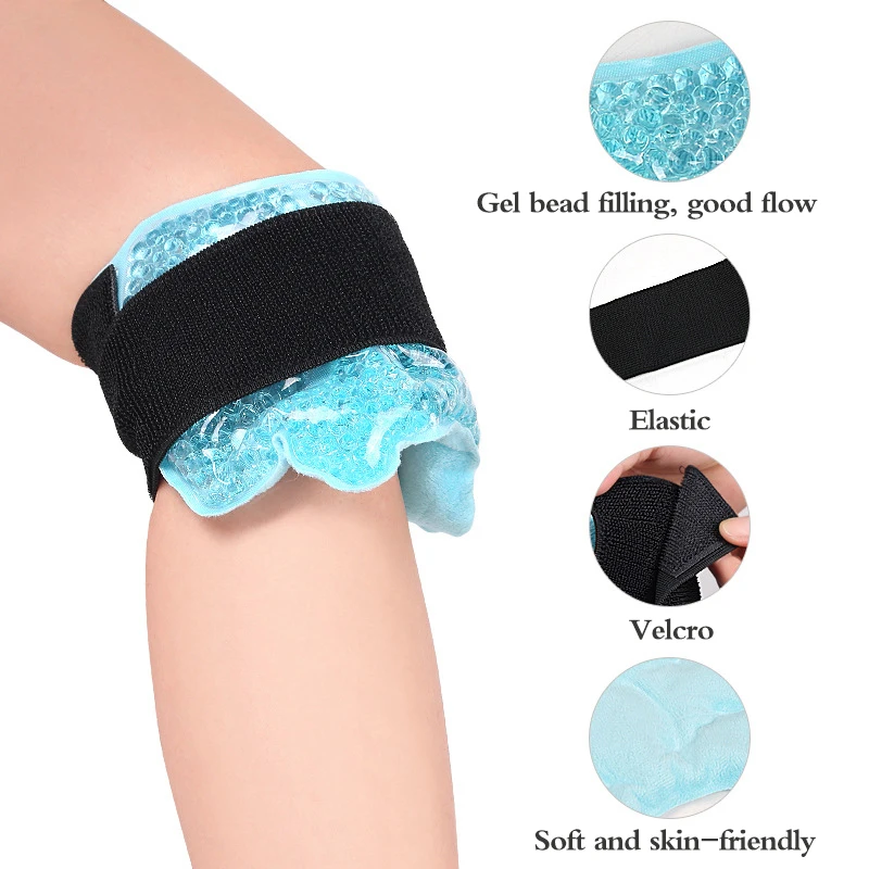 1Pc Wrist Ankle Gel Pack Foot Hand Ice Therapy Wrap Reusable Hot Cold Compress Pad Cooling Beads Gel Pack For Injury Pain Relief