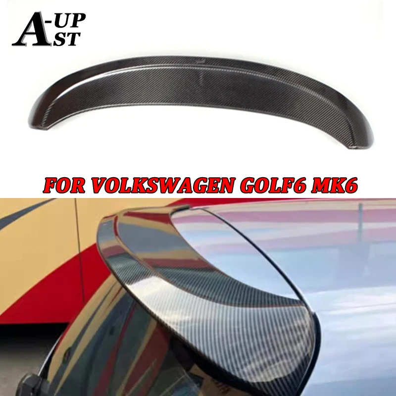 Carbon Fiber Tail fins Spoiler For Volkswagen VW Golf6 MK6 Duckbill Car Wing Guide Wing Body Kits Car Accessories