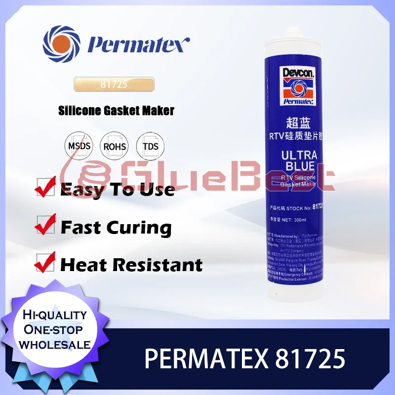 Permatex 81725 Ultra Blue RTV Insulating Oil-Resistant Non-Corrosive Curing Agent for Automotive and Industrial Original Product