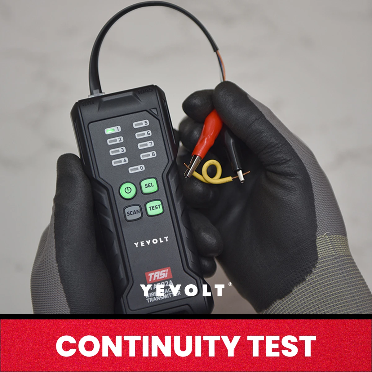 YEVOLT TA502 Series Network Cable Tester, LAN & TEL Continuity Wires Tester, Ethernet Cable Tester for RJ45, RJ11, POE Test Tool