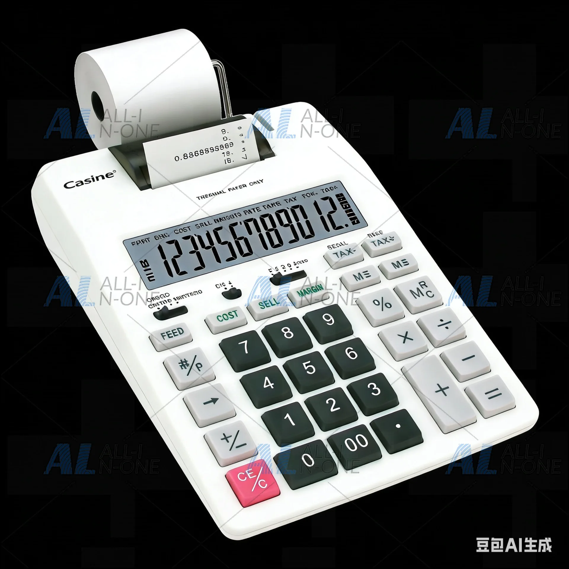 Kantoor Financiële Monochrome  - Commercial Printing Calculator recensie en prijs