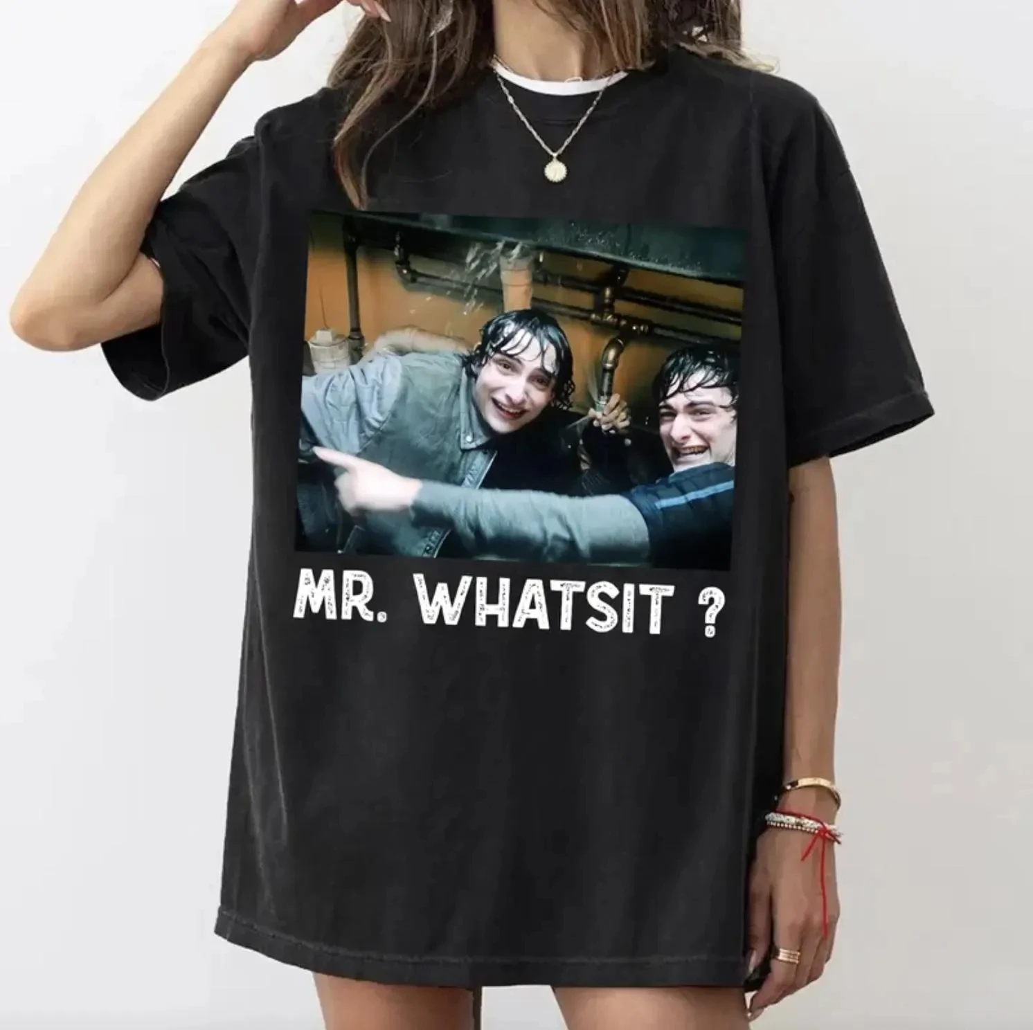 Camiseta divertida de Mr Whatsit, regalo de programa de televisión Retro, camiseta holgada y transpirable de verano para hombres y mujeres