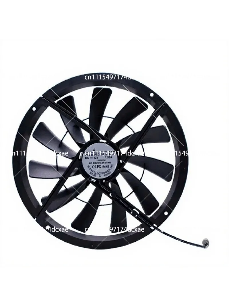 12V 25CM High Airflow Cooling Fan for Animal and Plant Ventilation, 25030