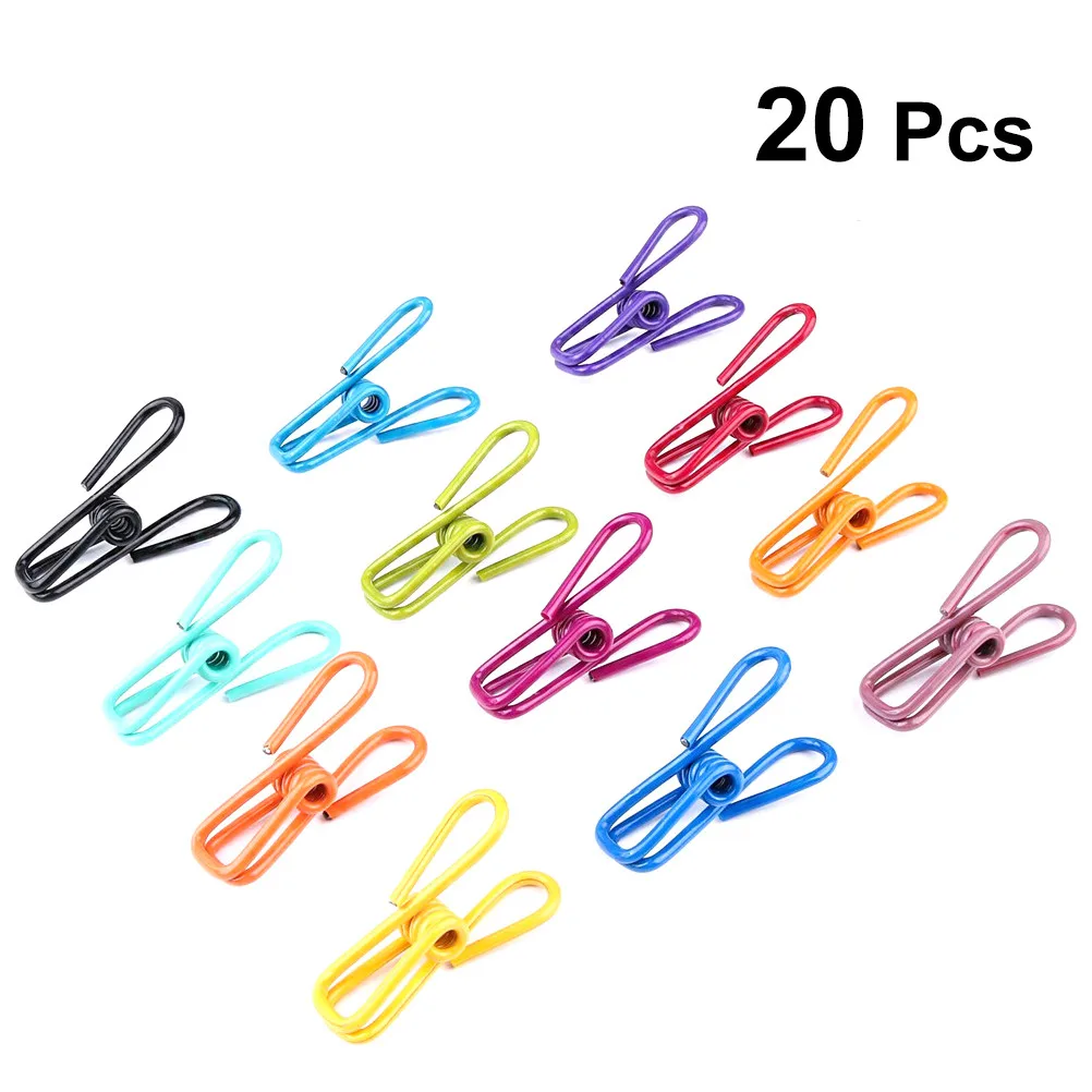 

20 PCS Clothespin Clothespins Drying Outdoor Sunbed Towel Clips Hangers Picture
