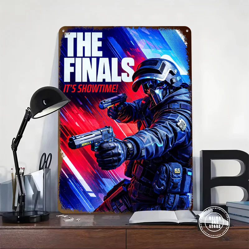The Finals It's Showtime Tin Poster Customized Wall Art Retro Vintage Metal Signs for Fans Room Bathroom Decor Garage Decoration