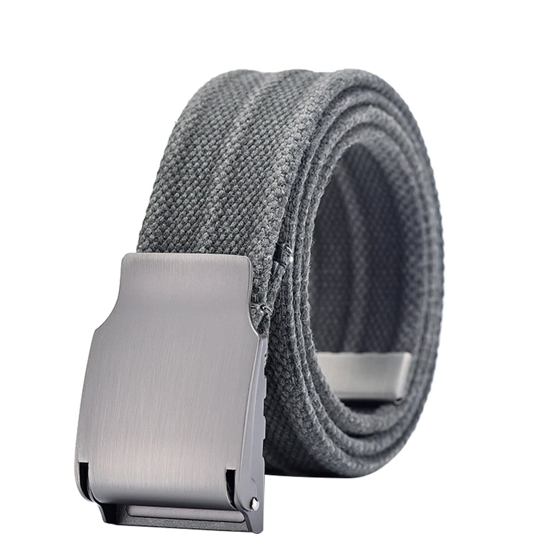 

Качественный мужской холщовый ремень, утолщенный однотонный холст и пряжка из сплава, мужской ремень, трендовые молодежные мужские и женские джинсы, повседневные ремни