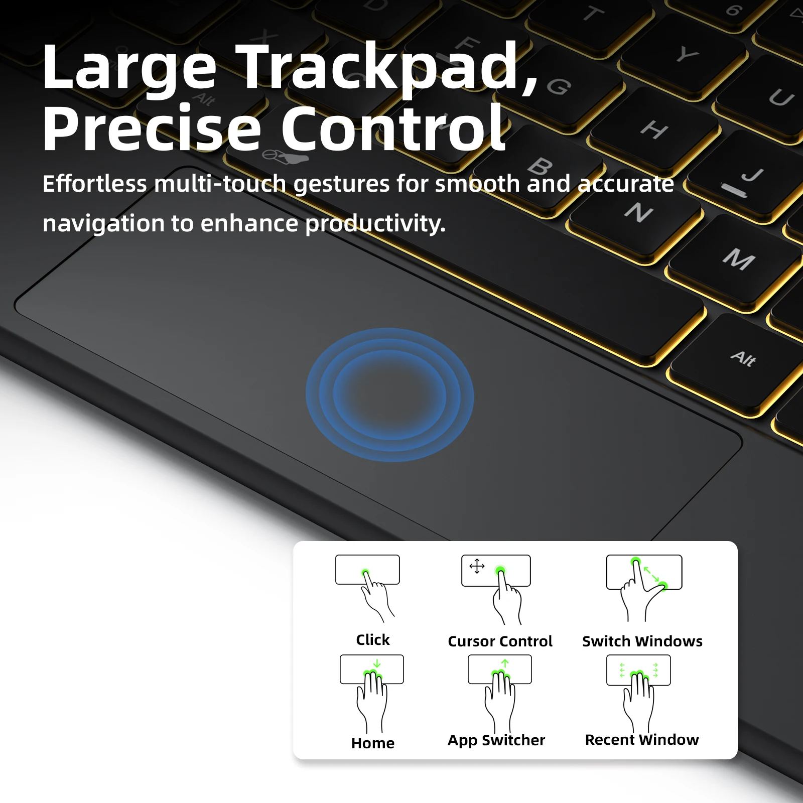 Teclado mágico para samsung galaxy tab s10 plus 12.4 polegadas s9 s10 fe 10.9 polegadas flutuante ângulo ajustável acesso com um clique para bixby