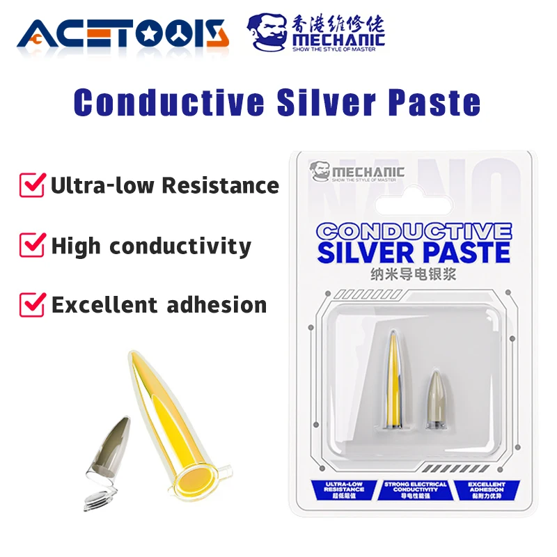 

MECHANIC Nano20 Conductive Silver Paste for Phone Repair High Conductivity Low Resistance Screen Repair Electronics Tool