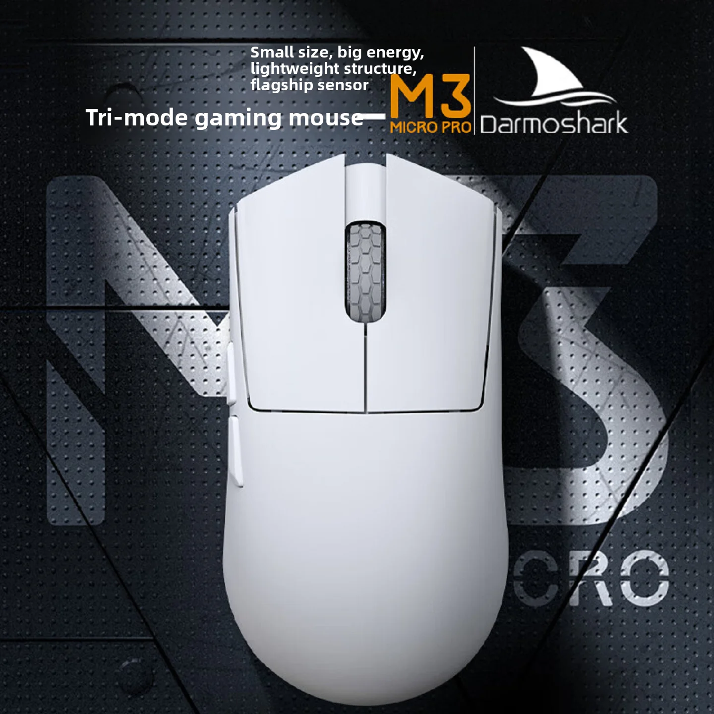 Darmoshark M3 Micro Pro Wireless Gaming Mouse 42g Ultralight PAW3950 30K DPI Tri-mode Bluetooth 8K Esports Mice for Small Hands